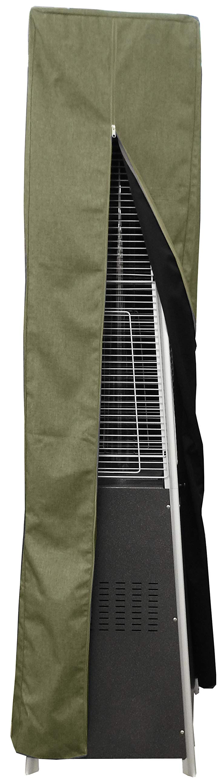 AZ Patio Heaters Commercial Square Glass Tube Patio Heater Cover - Tan Weatherproof Outdoor Heater Protection for Restaurants, Bars & Backyards