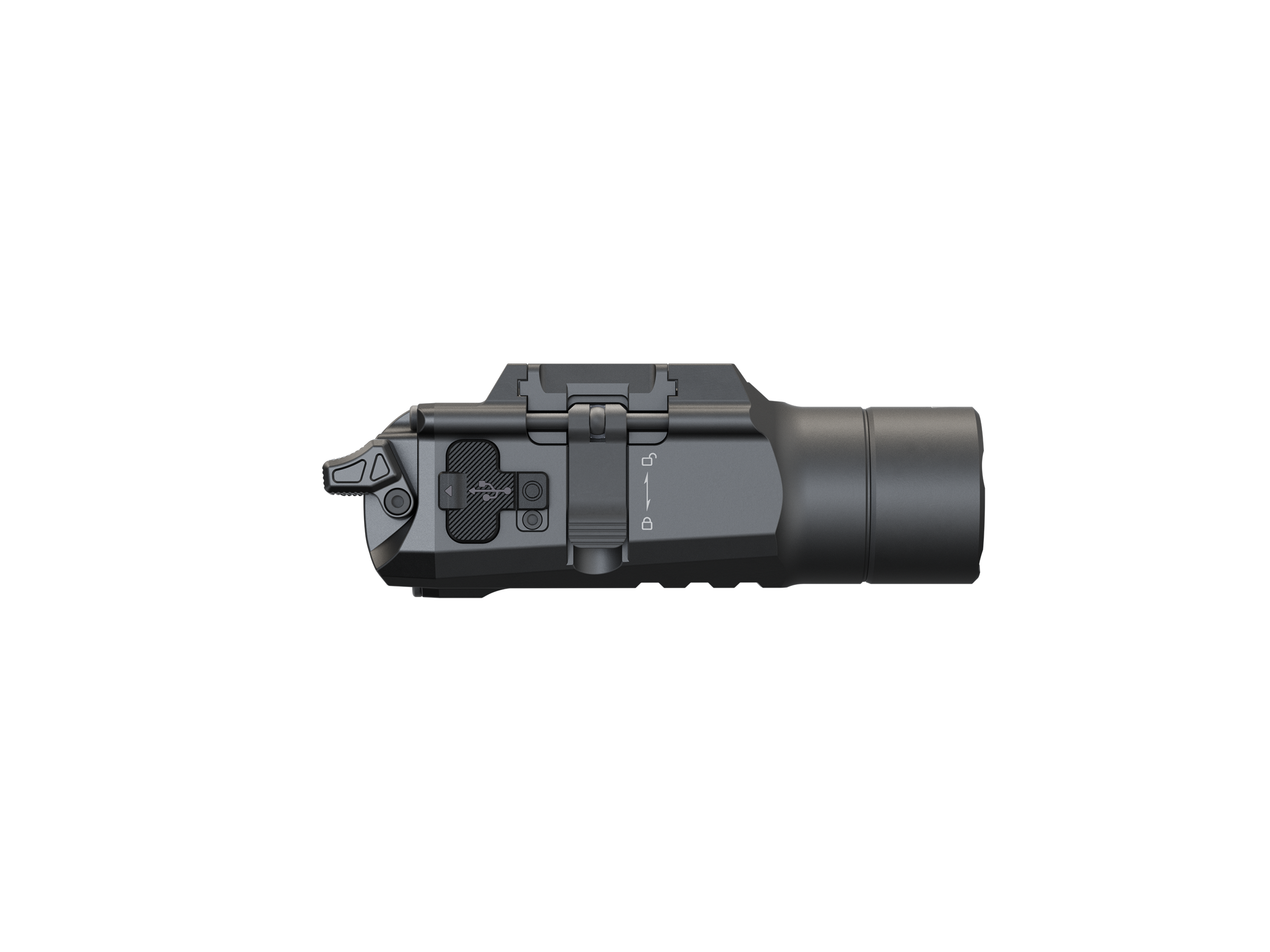 Fenix GL19R V2 Tactical Flashlight - Modular Switch Mounted Weapon Light for Pistols & Rifles - Perfect for Hunting, Home Defense & Tactical Operations