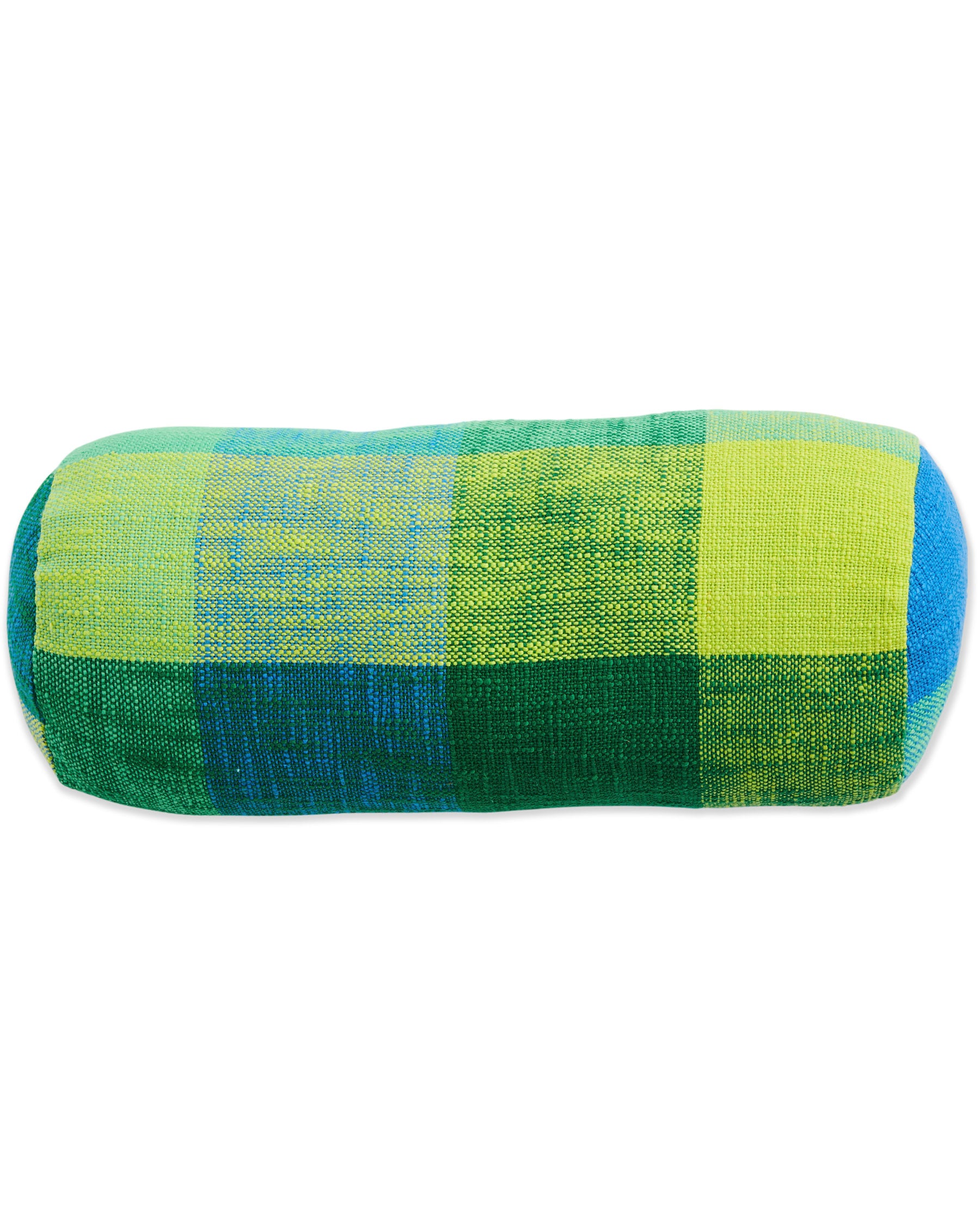 Festival Woven Bolster Pillow - Decorative Bohemian Floor Cushion for Living Room, Bedroom, or Outdoor Patio Use