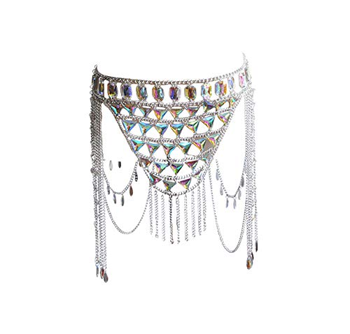 Silvery Color-A-Skirt chain -3