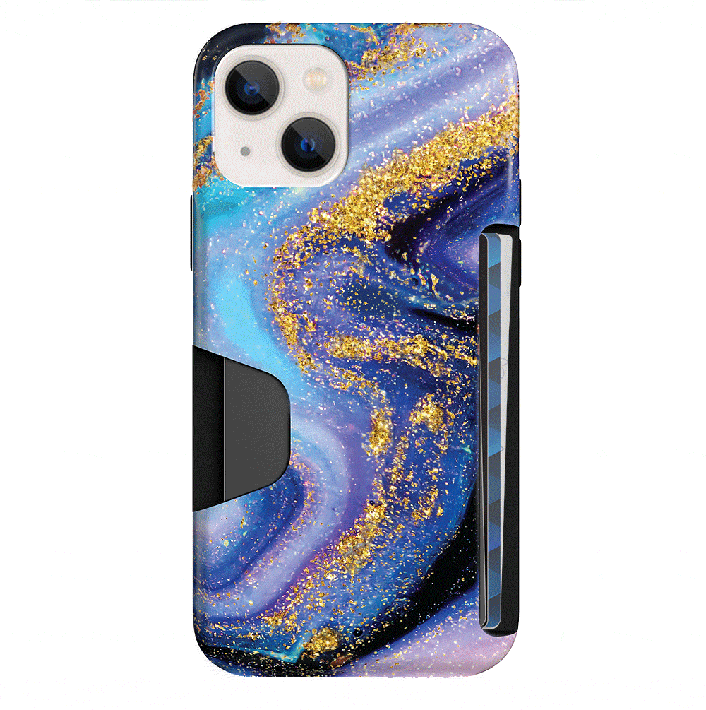 Sparkly Glitter iPhone Wallet Case for Galaxy Series - Perfect for Everyday Use, Travel & Shopping