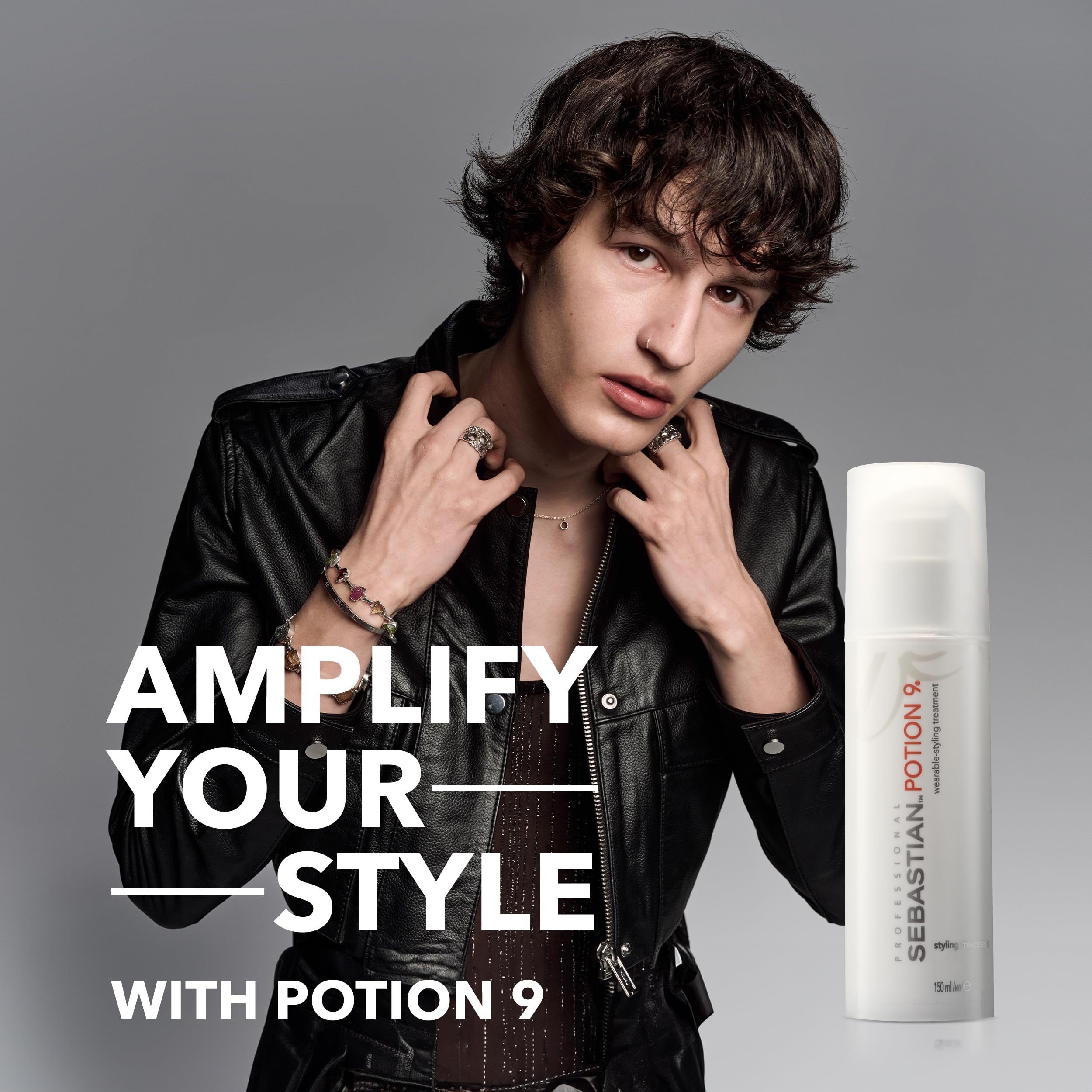Sebastian Professional Potion 9 Leave-in Conditioner & Styling Treatment 5.1oz + Dark Oil Lightweight Hair Styling Oil 3.2oz | Nourishing Natural Oils Blend for Smooth, Shiny Hair | Perfect for Daily Styling, Frizz Control & Heat Protection