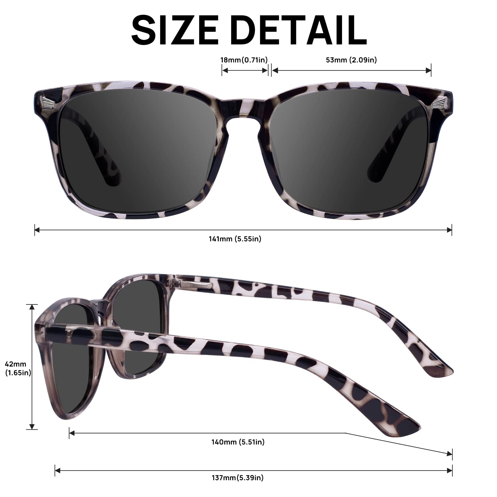 OCCI CHIARI Women's Stylish Rectangle Sun Reading Glasses 4.0 Magnification - UV Protection Sunglasses Readers for Women (Leopard Print, +4.00) - Perfect for Outdoor Reading, Driving, Beach & Fashion Accessories