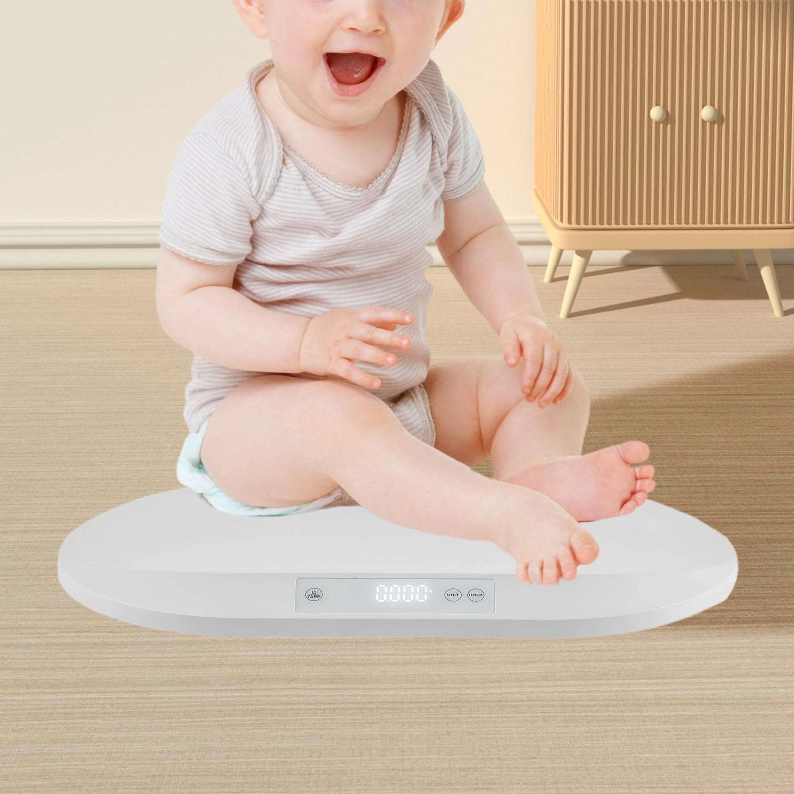 WeiLaiKeQi Digital Baby Scale - Portable Infant Weight Scale for Newborns & Toddlers - Accurate Home & Travel Use - Perfect for Breastfeeding Tracking & Pediatric Checkups