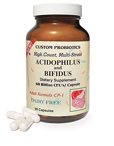 6 Bottles of Custom Probiotics CP-1 90 Capsules - Supports Digestive Health & Immune System - Ideal for Gut Balance, Travel & Daily Wellness
