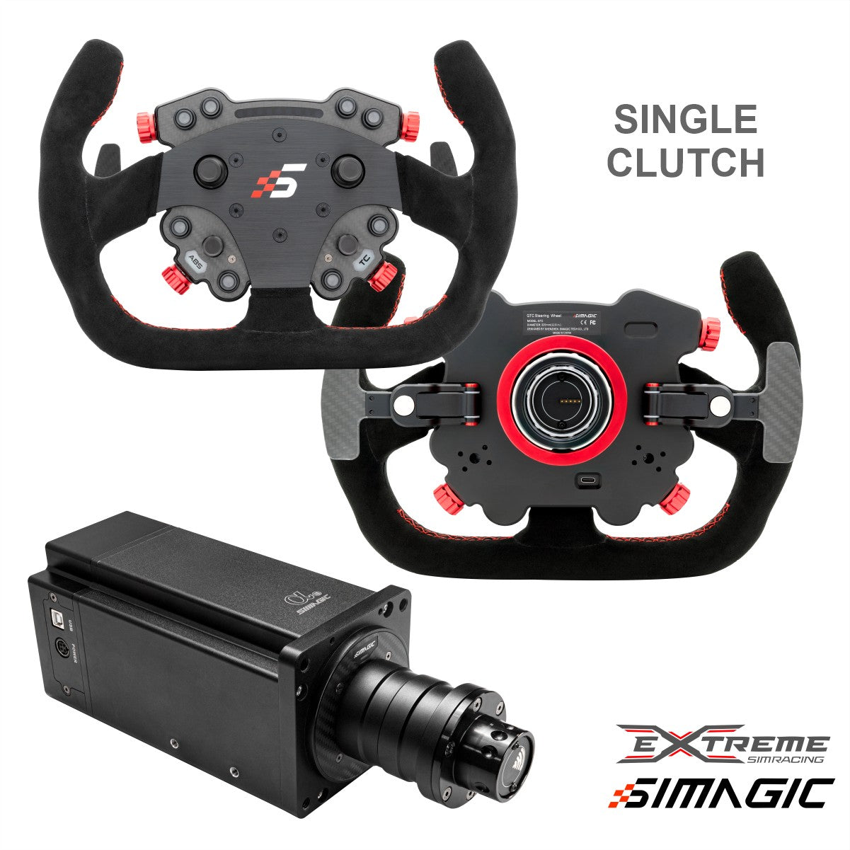 Simagic Alpha U Direct Drive Racing Wheel - 23Nm High Torque Force Feedback for PC & PS5 - Perfect for Sim Racing, Drifting, and Competitive Gaming