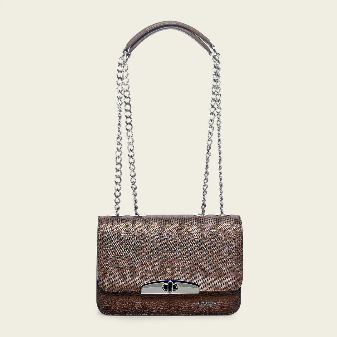 Stylish Brown Cuadra Casual Handbag for Women - Fashionable Crossbody Purse for Everyday Use, Work, and Travel