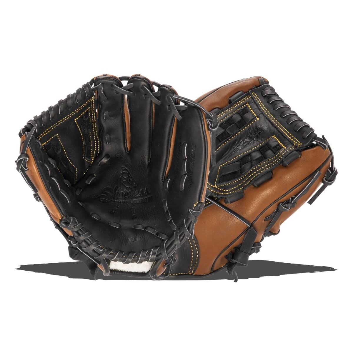 12-Inch Pro Select Basket Weave Web Baseball Glove - Premium Leather Mitt for Youth & Adult Players - Perfect for Training, Games & Fielding Practice