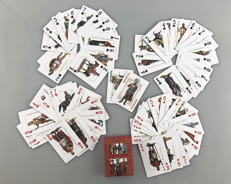 Ancient Rome Themed Playing Cards - 52 Poker Deck for Kids & Adults | Unique Roman Empire Design, Durable Card Game for Parties, Family Gatherings & Game Nights