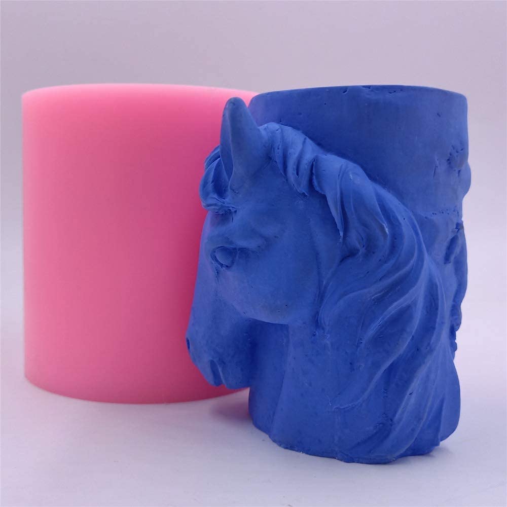 DIY 3D Horse Silicone Candle Mold - Animal Wax Molds for Scented Candles, Resin, Epoxy & Gypsum Crafts - Perfect for Candle Making, Home Decor & DIY Gifts