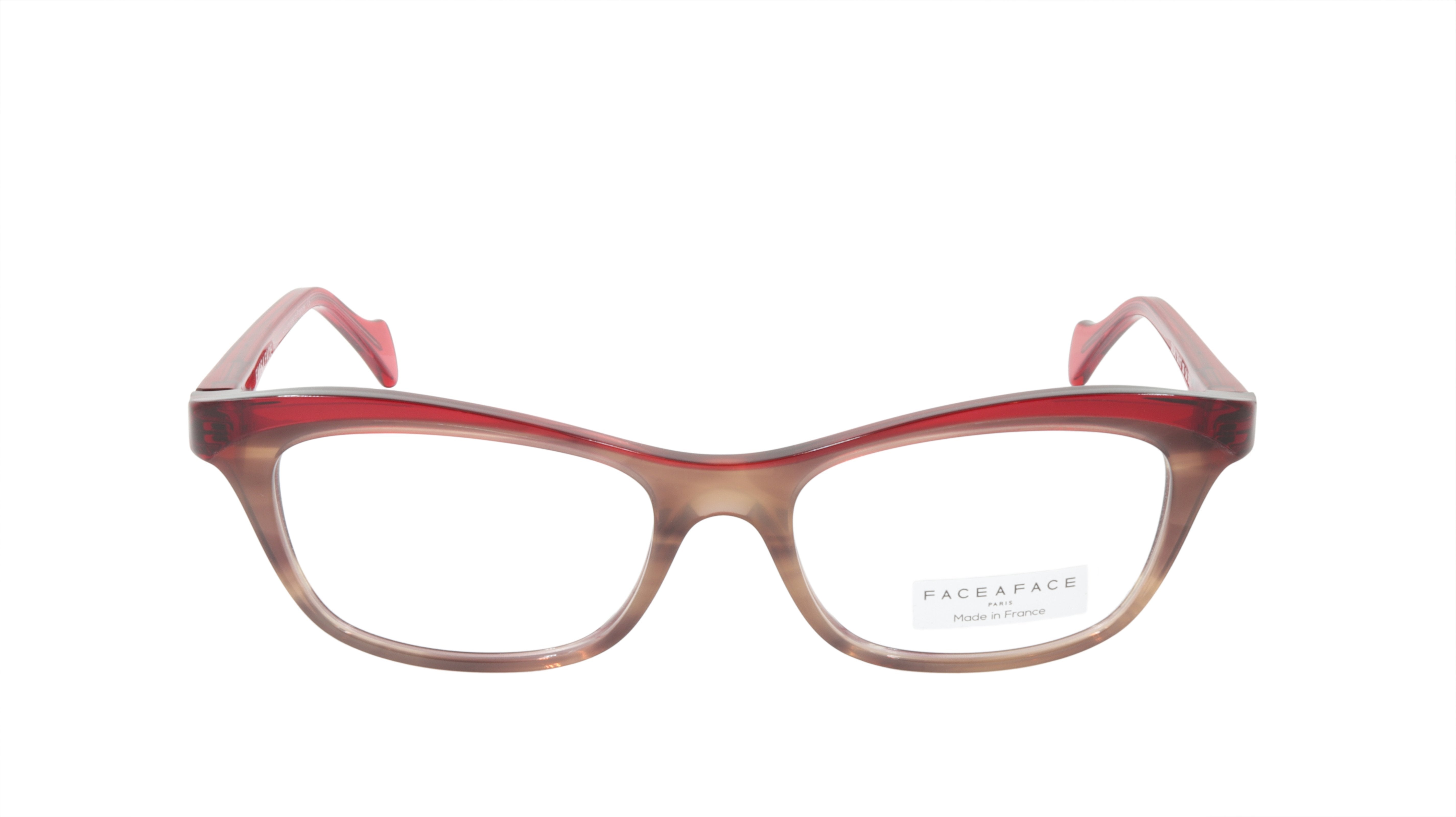 Face A Face GILDA 2 Eyeglasses Frame - Acetate Smoked Tortoise Raspberry (2036) | Stylish Women's Eyewear for Work & Everyday Fashion