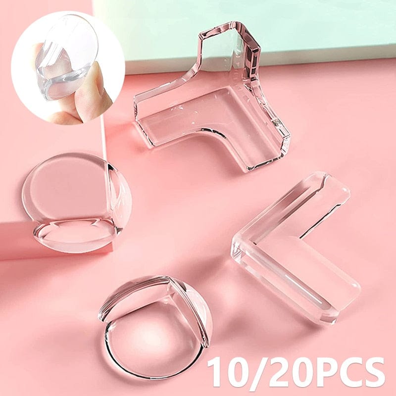 Baby Safety Corner Protectors - Soft Silicone Bumpers for Furniture Edge Protection, Childproofing & Anti-Collision (8-Pack) - Perfect for Tables, Counters, Cabinets & Sharp Corners in Nursery & Playroom