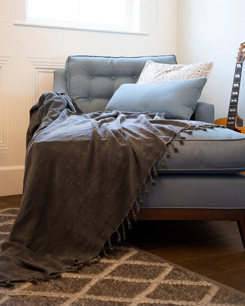 Premium Charcoal Stone Blanket - Ultra Soft & Heavyweight for Stress Relief, Anxiety, and Better Sleep - Perfect for Home, Office, and Travel Use