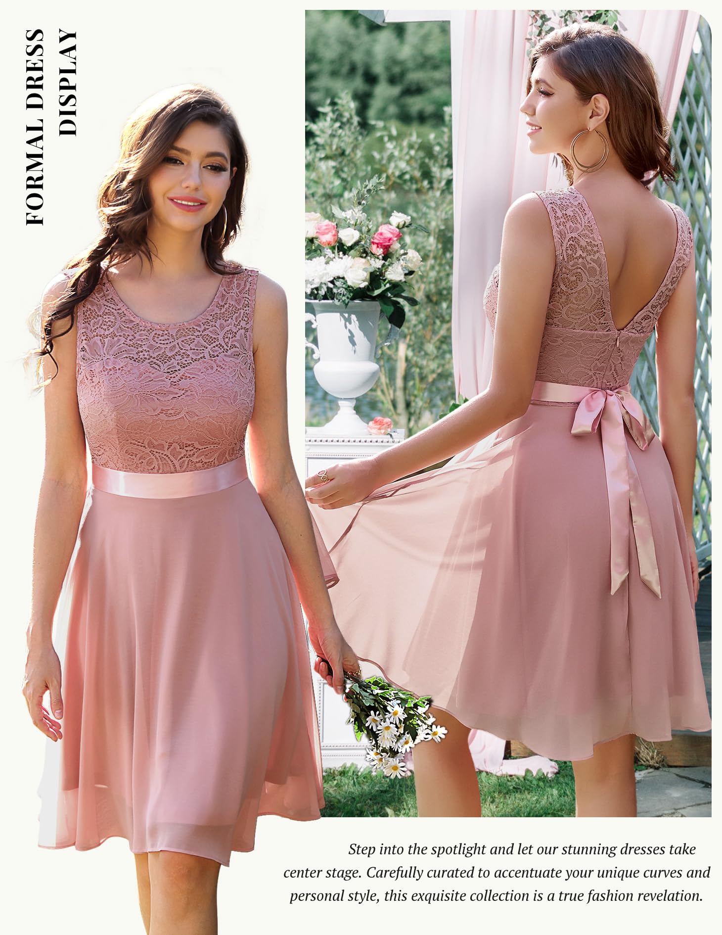 BeryLove Women's Short Prom Dress Lace Wedding Guest Cocktail Party Bridesmaid Formal Evening Gown - Perfect for Homecoming, Dances, and Special Occasions