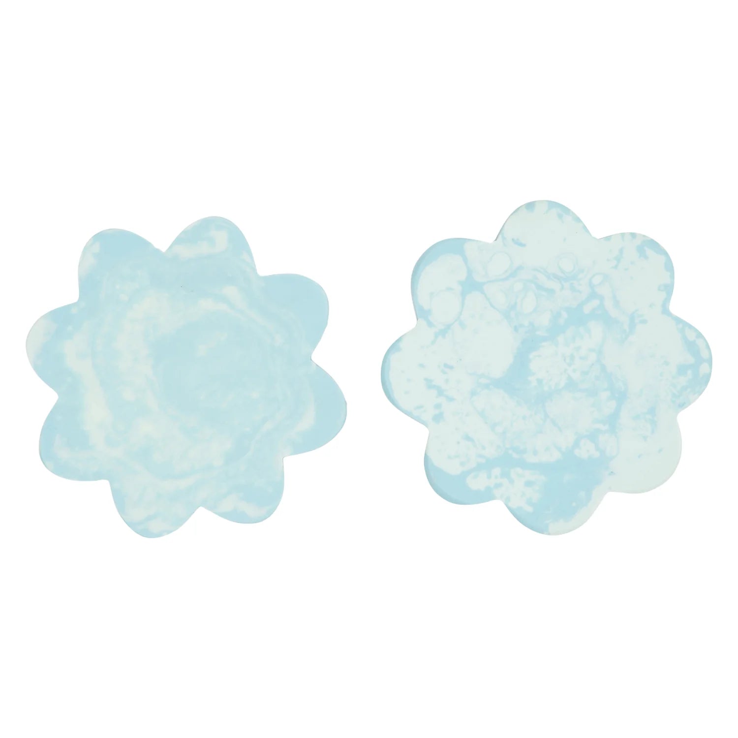CECILIA Coasters Set of 2 - Spearmint Green Absorbent Tile Drink Coasters for Coffee Table, Bar, Dining Room & Home Decor