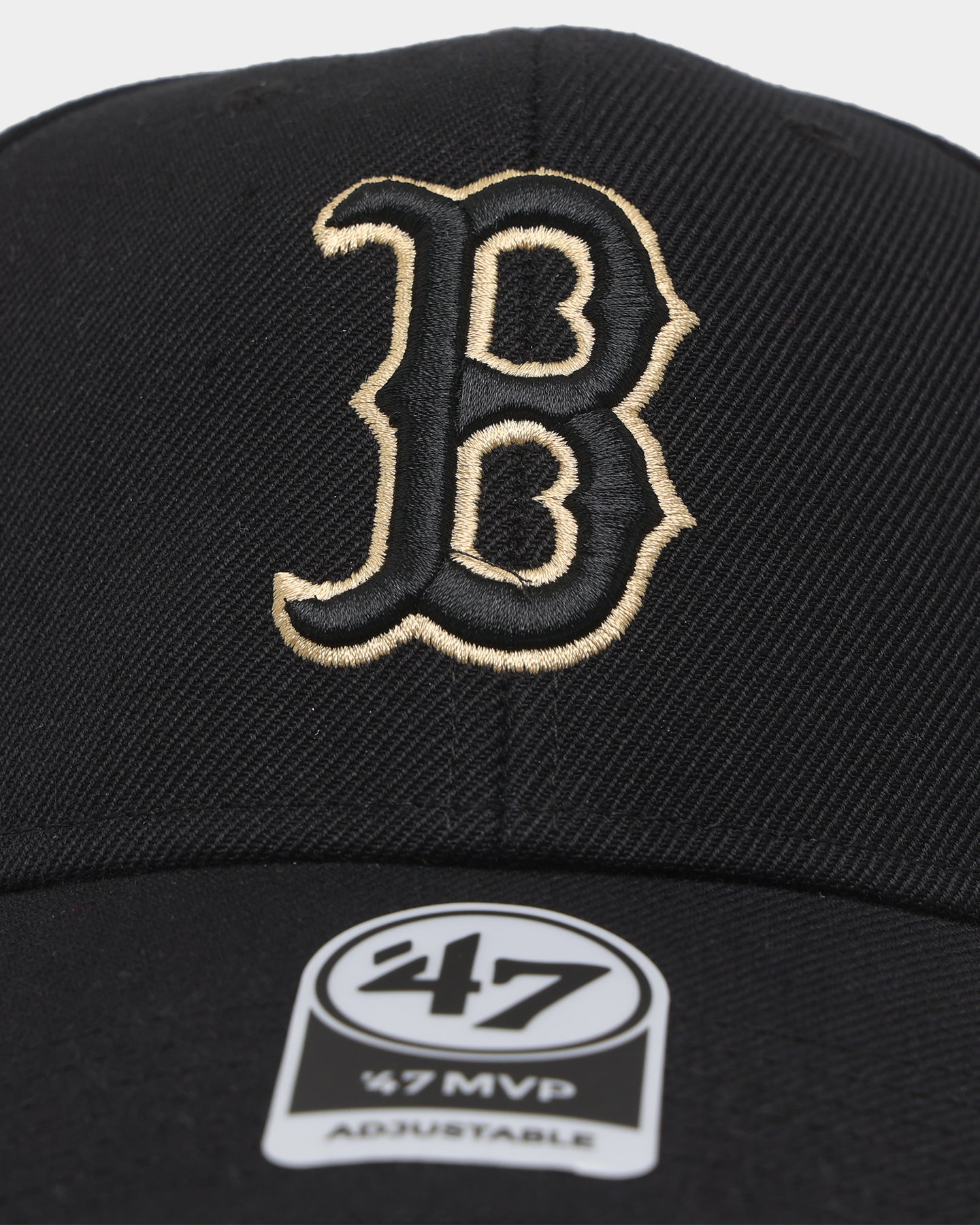 47 Brand Boston Red Sox Sure Shot 47 MVP DT Snapback Black Hat - Adjustable Baseball Cap for Men & Women - Perfect for Sports Fans, Game Day & Casual Wear