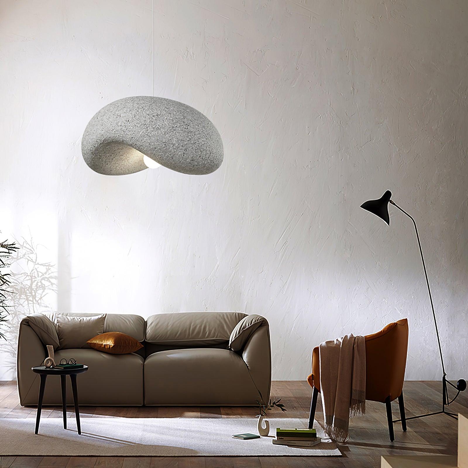 Stylish Dunia Speckled Pendant Lamp - Modern Handmade Ceramic Hanging Light Fixture for Dining Room, Kitchen Island & Bedroom Decor