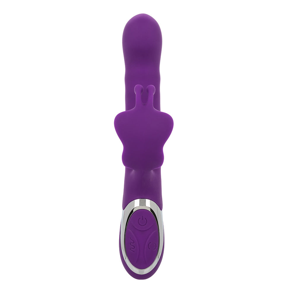 Enchanted Flutter Thrusting Rabbit Vibrator with Rotating Beads - Powerful Dual Stimulation for Women, G-Spot & Clitoral Pleasure - Perfect for Couples Play & Solo Intimate Moments