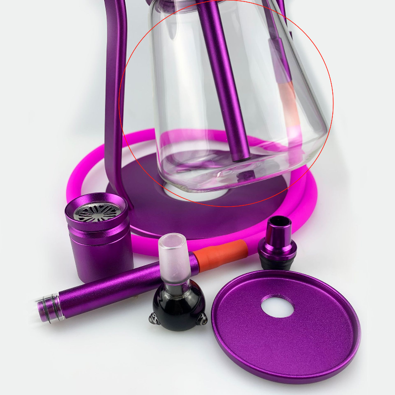360° Rotating Gravity Bong - Sandglass Design Glass Water Pipe for Smooth Hookah Experience | Perfect for Home Parties, Relaxation & Social Gatherings