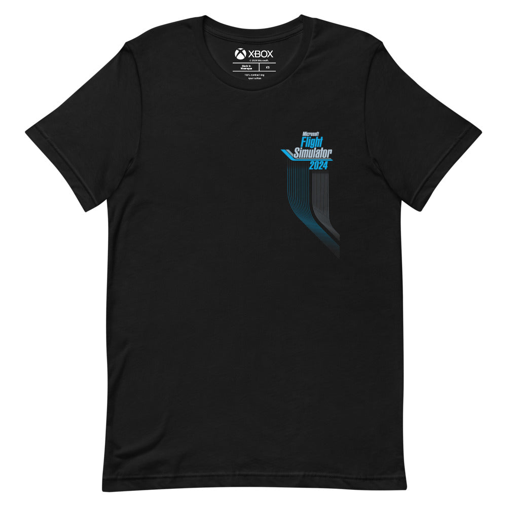 Flight Simulator Unisex T-Shirt - Comfortable Cotton Gaming Tee for Aviation Enthusiasts & Gamers - Perfect for Gaming Sessions, Flight Simulation Events & Casual Wear