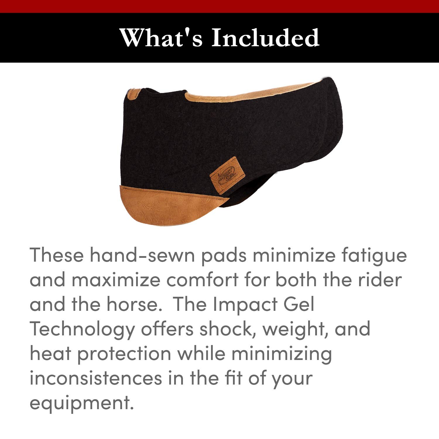 Impact Gel Trail Endurance Saddle Pad - 3/4