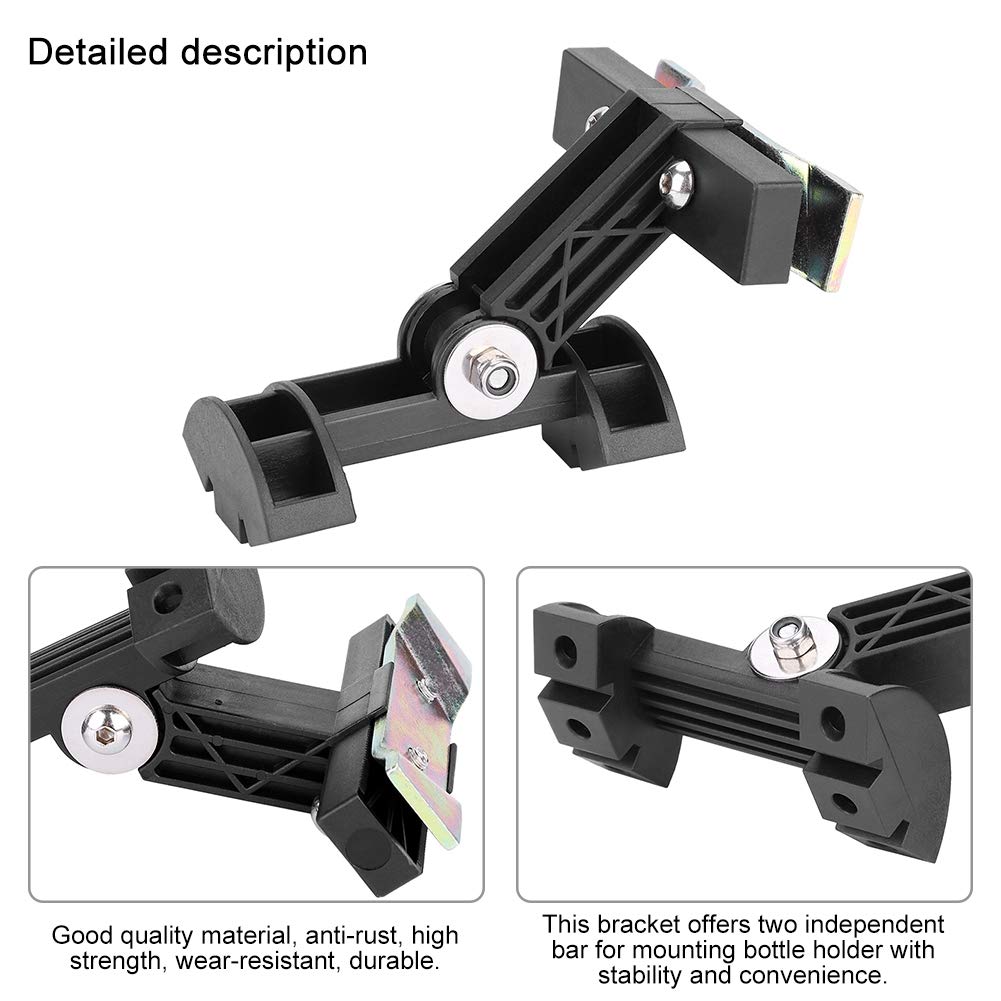 Rear Saddle Bike Bottle Cage Mount - Dual Water Bottle Holder for Bicycle Seatpost | Perfect for Road Cycling, Mountain Biking & Long-Distance Rides