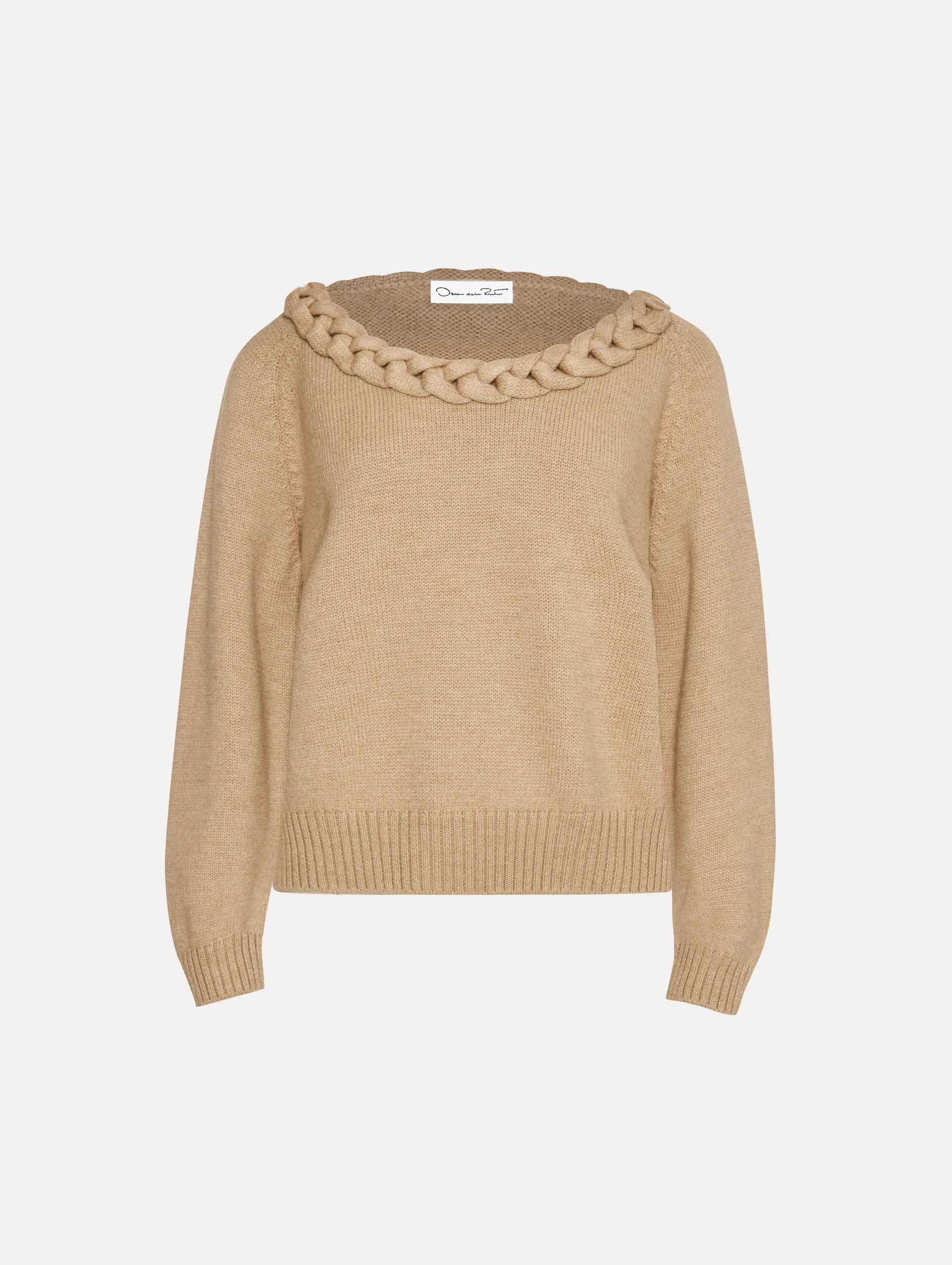 Braided Neckline Pullover Sweater for Women - Cozy Knit Tops with Stylish Cable Design - Perfect for Fall & Winter Layering, Casual Outfits, and Office Wear