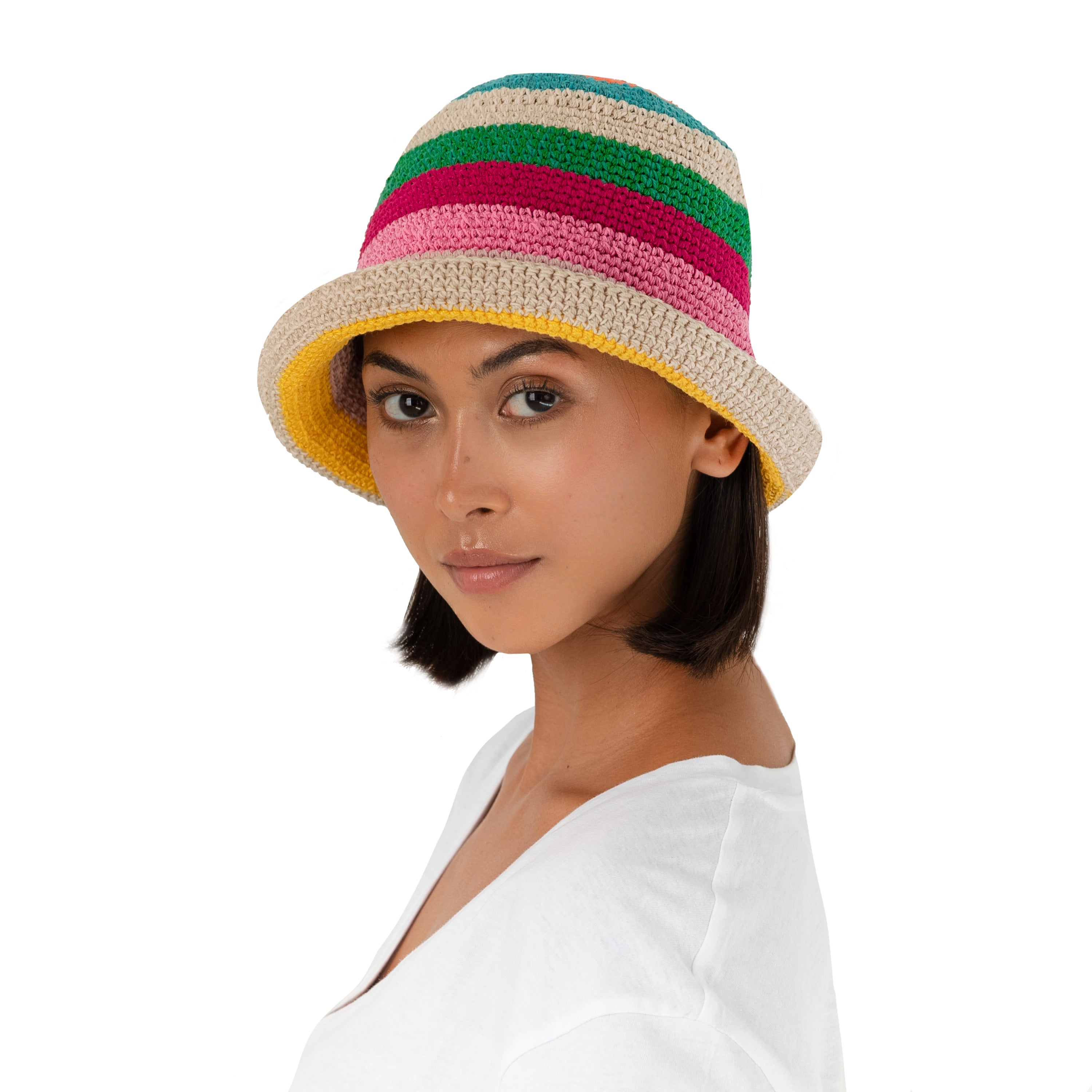 Lanie Bucket Hat for Women - Sun Protection Summer Beach Hat with UPF 50+ - Adjustable Cotton Bucket Hat for Outdoor, Travel, and Casual Wear