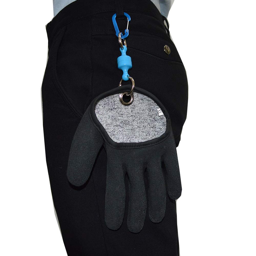 **Premium Fishing Gloves with Textured Grip - Waterproof, Soft Lining, One Size Fits Most (L-XL) - Ideal for Fish Handling, Cleaning & Outdoor Fishing Adventures**