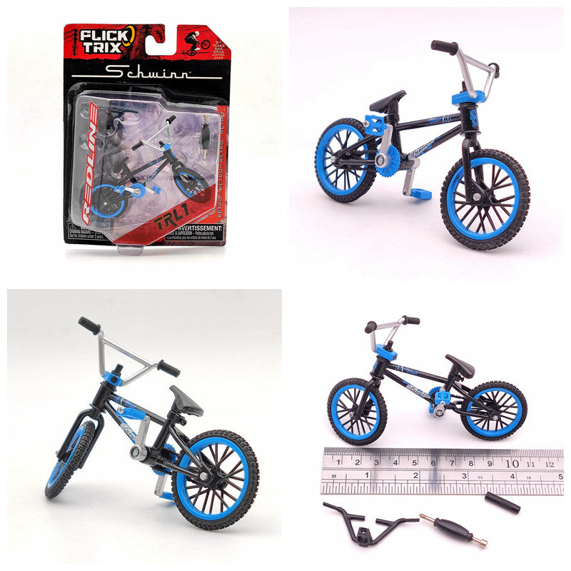 Premium FLICK TRIX Miniature BMX Finger Bike - Diecast Metal DeathTrap Bicycle Toy for Kids & Adults - Perfect Gift for BMX Lovers, Office Desk Decor & Stress Relief Fidget Toy