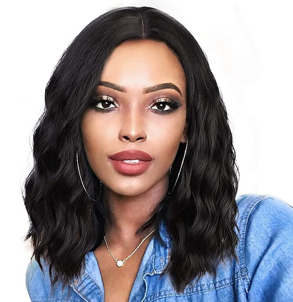 NIX & NOX Full Lace Wig Carol - Natural Looking Human Hair Wig for Women with Adjustable Straps | Perfect for Daily Wear, Cosplay, and Special Occasions