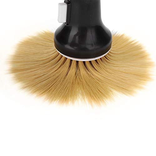 Professional Neck Duster Brush for Hairdressing - Soft Bristles for Powder Storage & Styling - Haircut Cleaning & Sweeping Tool (Black) - Perfect for Barbershops, Salons & Home Hair Care