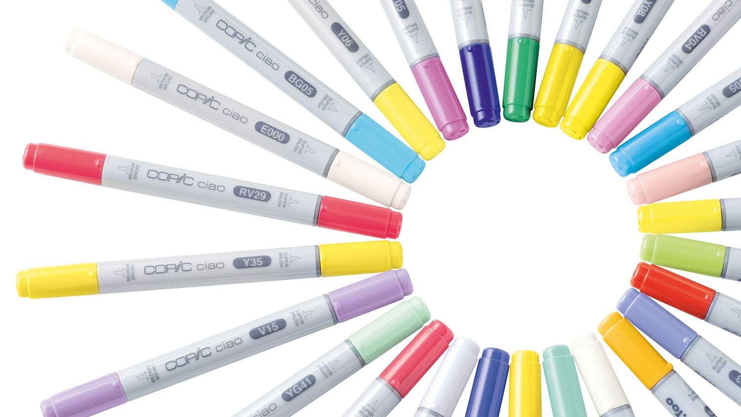 Copic Ciao Markers - Set of 12 Alcohol-Based Art Markers, Buttercup Yellow - Perfect for Sketching, Manga Drawing & Illustration Projects