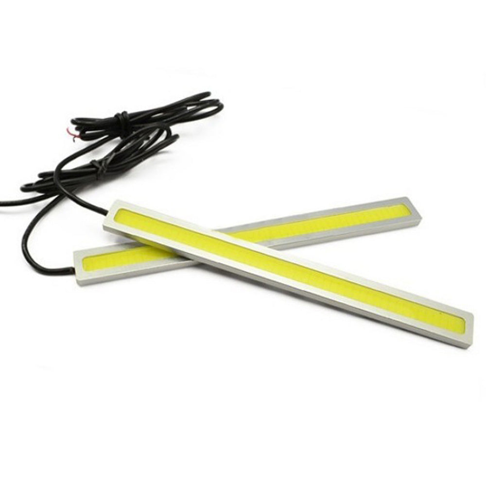 10x 17cm Blue COB LED Car Lights - DRL Fog Daytime Running Lamps Waterproof DC12V Universal Fit - Perfect for Off-Road, Trucks & Night Driving