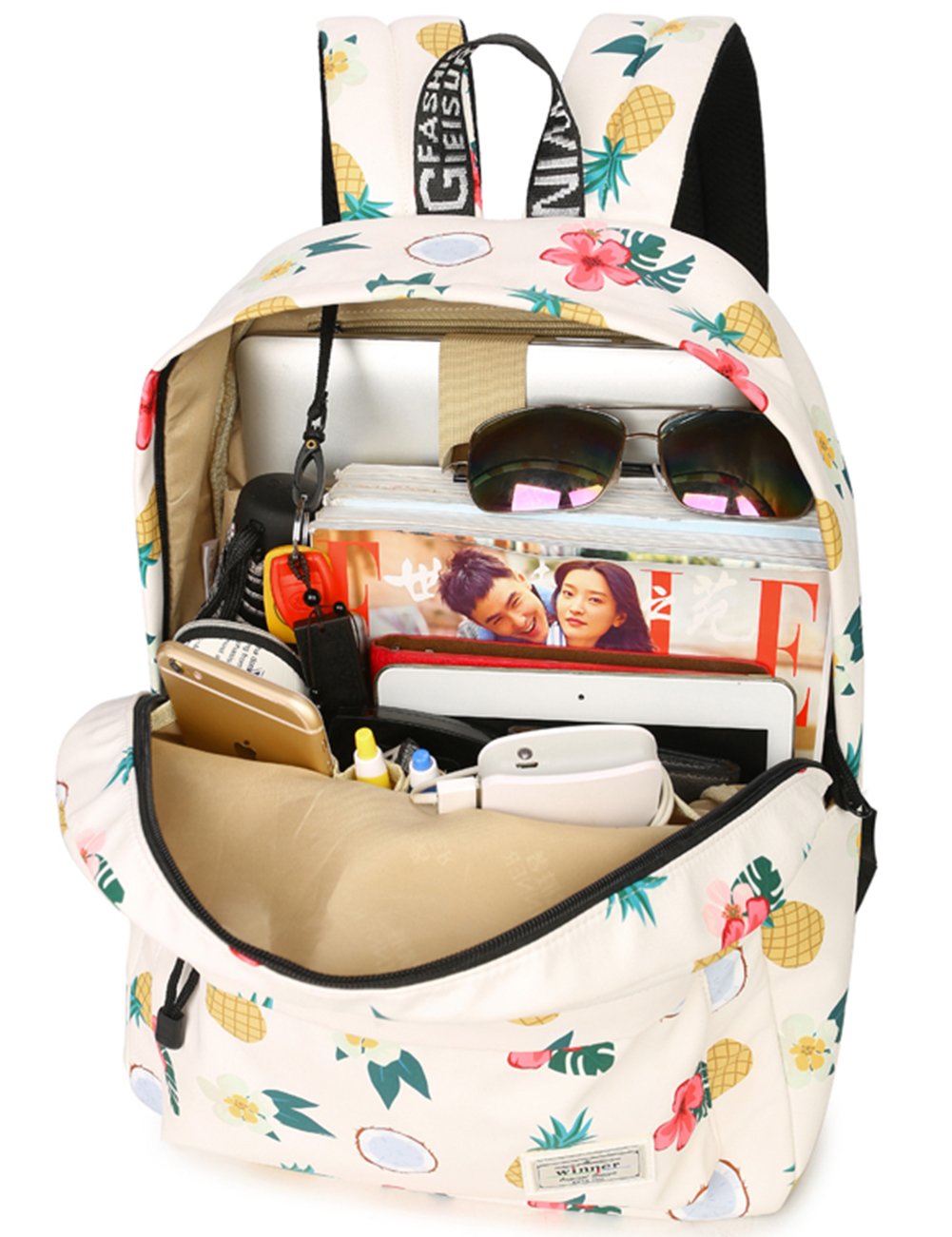 MyGreen Kids Backpack - Cute Kawaii Girls School Backpack for Elementary, Middle & High School - Lightweight Durable Bookbag for Daily Use, Travel & Outdoor Activities