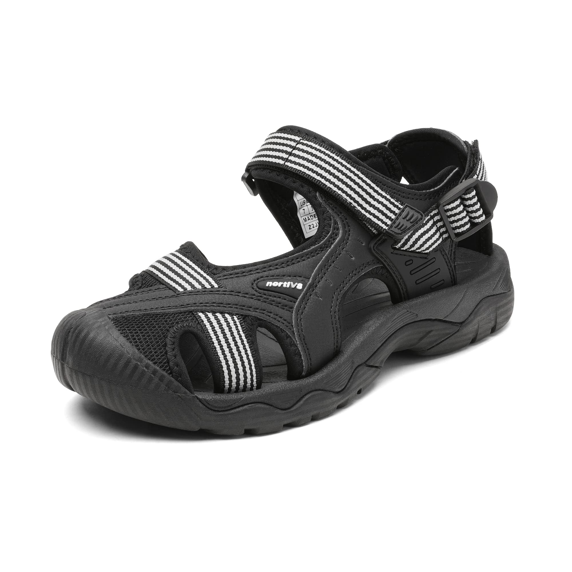 NORTIV8 Women's Closed Toe Athletic Sandals - Lightweight Trail Walking Shoes for Summer Hiking, Outdoor Adventures & Casual Wear