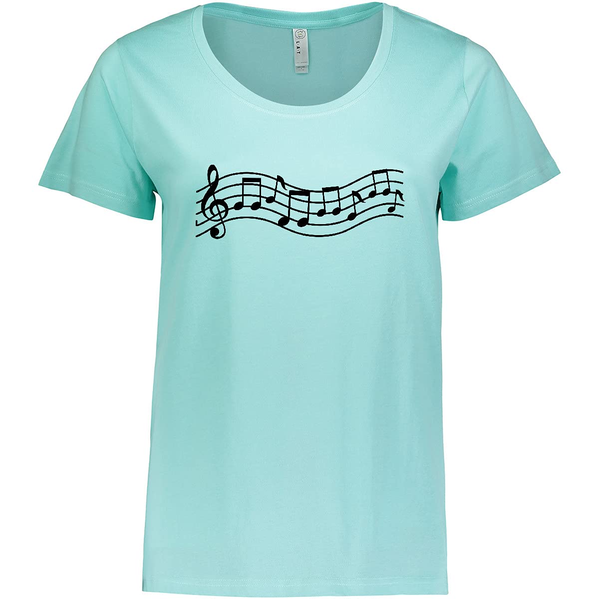 Inktastic Music Staff Musical Gift Women's Plus Size T-Shirt - Perfect for Musicians, Music Teachers & Band Members - Comfortable & Stylish Casual Wear