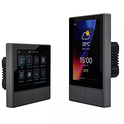 Smart Home Control Panel - Programmable In-Wall Touchscreen with Smart Lighting & Temperature Control, Alexa & Google Assistant Compatible for Home Automation | Perfect for Home Office & Smart Living Spaces
