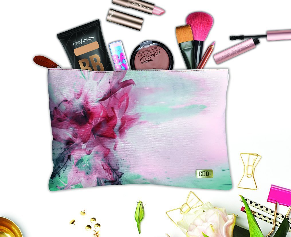 Stylish Paper Airplane Design Cosmetic Bag - Waterproof Makeup Pouch with Zipper for Travel, Stationery, Money & Jewelry Storage | Perfect Travel Organizer, Gift Idea for Women & Teens