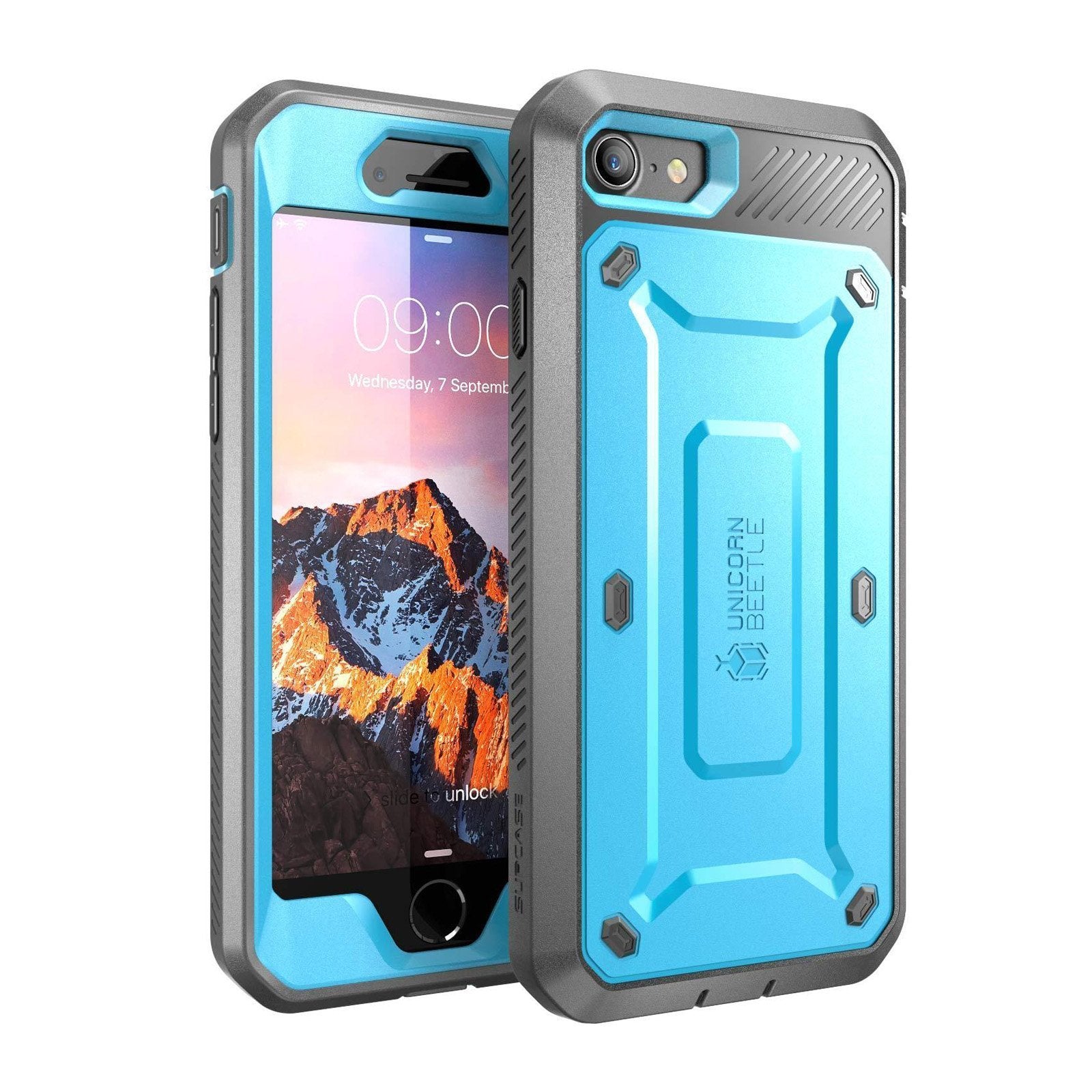 iPhone 7/8 Unicorn Beetle Pro Rugged Full Body Protective Case - Shockproof, Drop Protection & Scratch Resistant Cover for Everyday Use, Outdoor Activities & Travel (Blue)