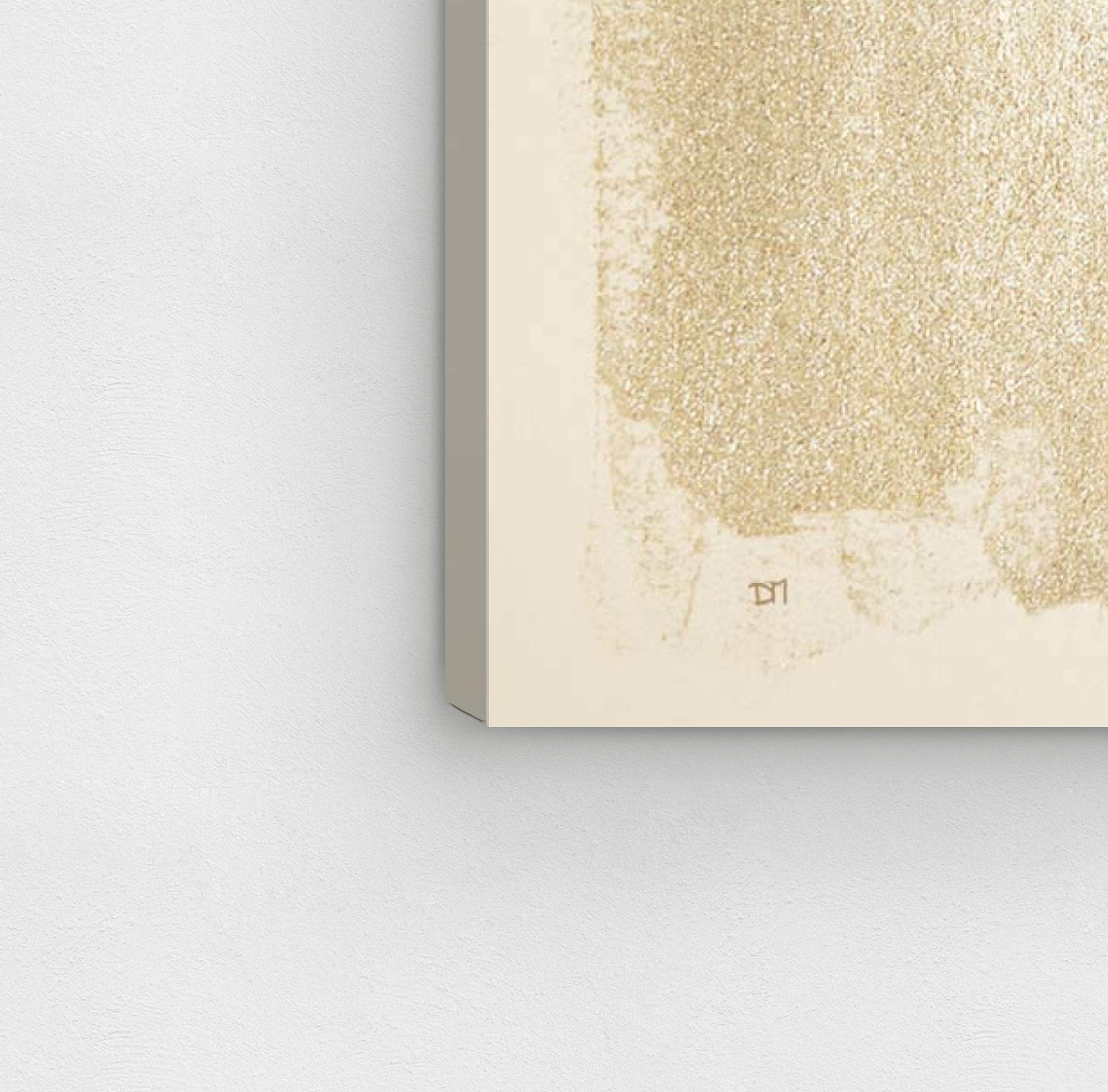 Oliver Gal Artist Co. Abstract Glitter Waterfall Wall Art Canvas Print - 16x24 Inches, White & Brown Framed Home Decor - Perfect for Living Room, Bedroom & Office