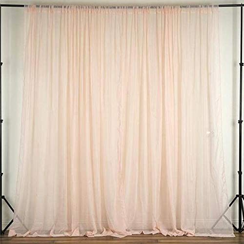 Sheer Lightweight Chiffon Window Curtain Panel - 58