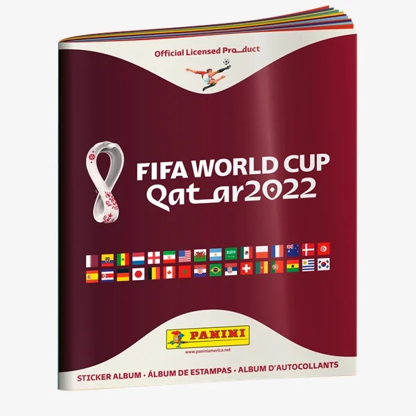 2022 Panini FIFA World Cup Qatar Official Soccer Sticker Collection Album - Includes 15 Sticker Packs & 300+ Player Cards | Perfect for Soccer Fans, Collectors & World Cup Memorabilia Enthusiasts