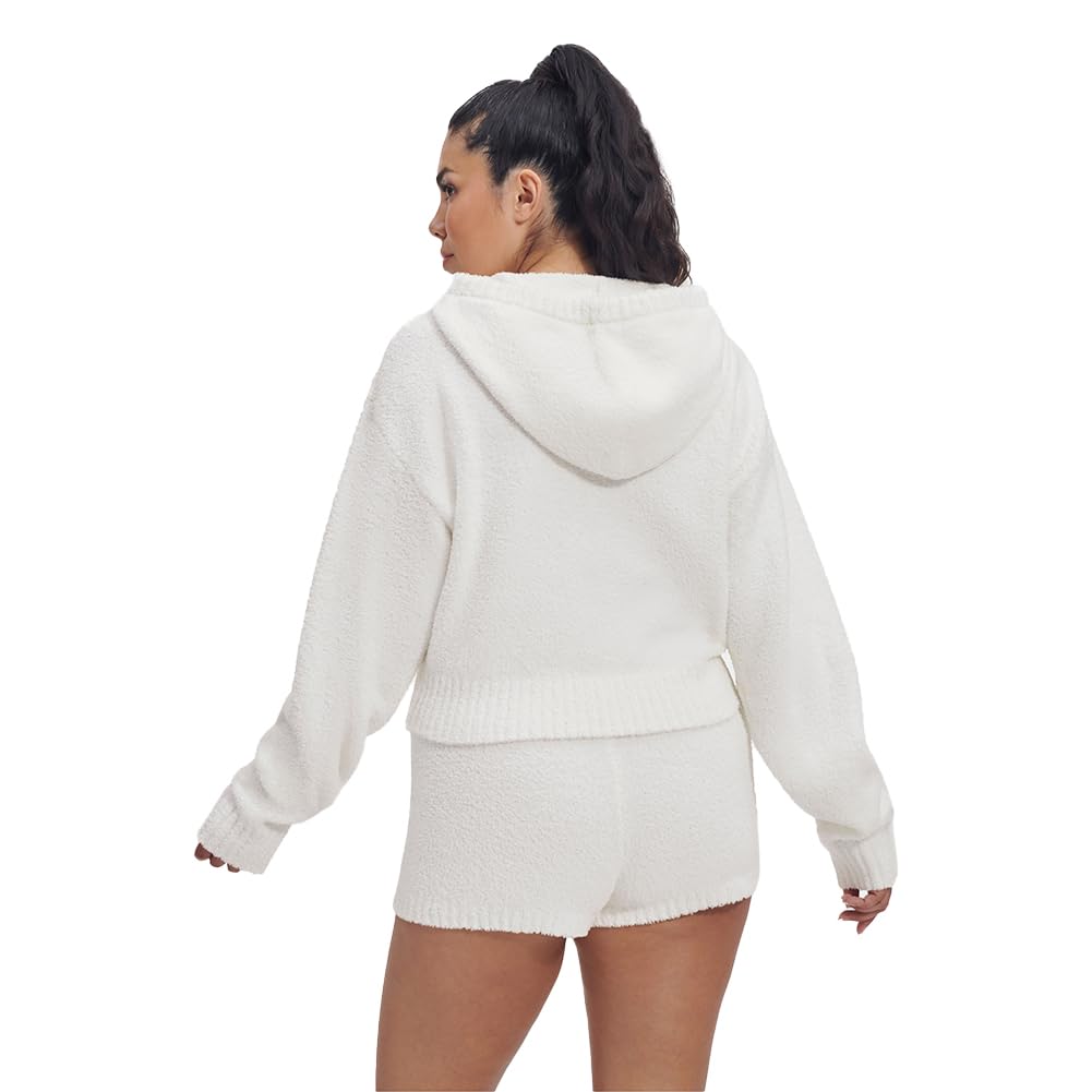 UGG Women's Hana Zip Hoodie Sweatshirt - Cozy Fleece Pullover with Front Zipper for Winter & Casual Wear