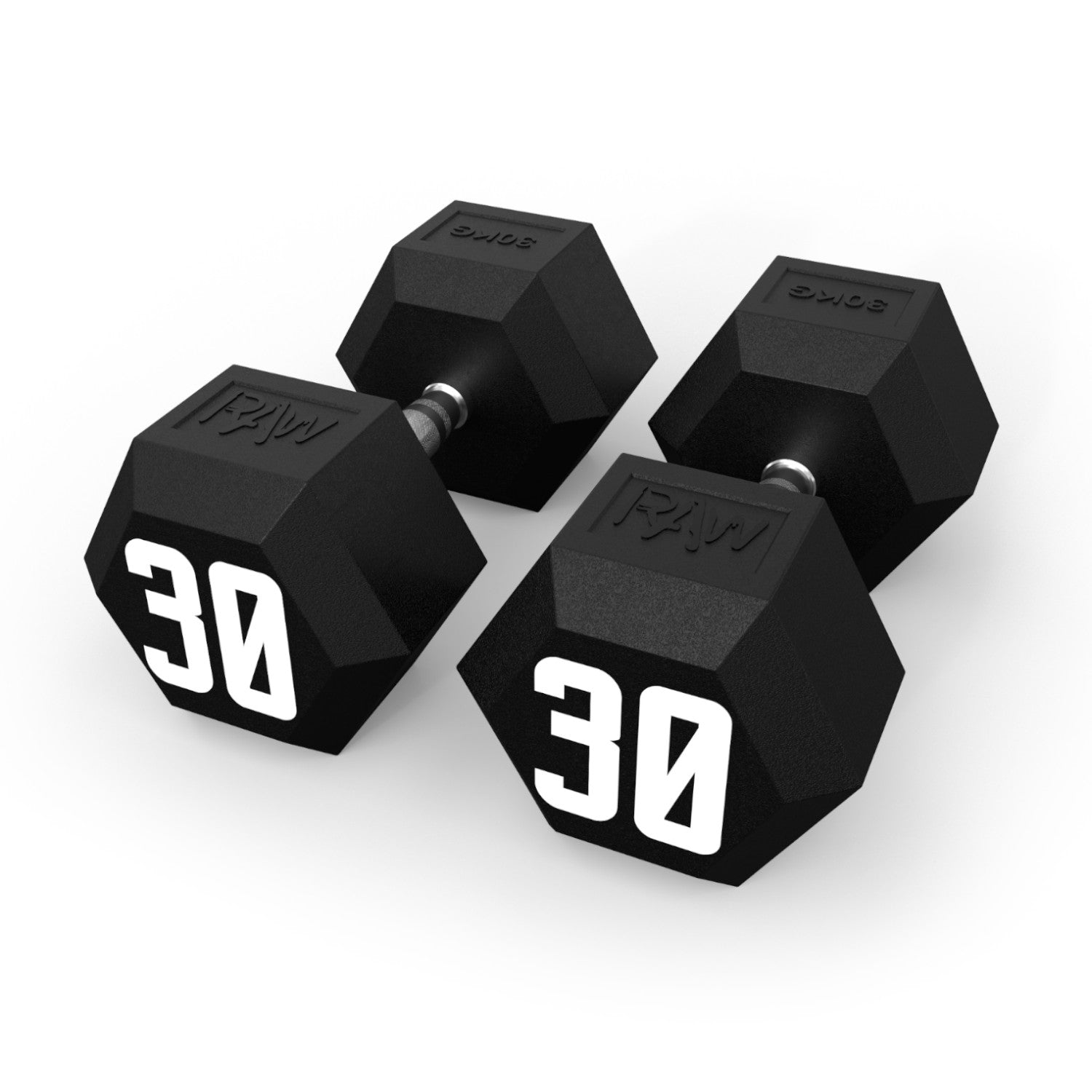 Premium Rubber Hex Dumbbell Set - 30KG Pair (15KG Each) for Home Gym, Strength Training & Weightlifting - Ideal for Fitness Enthusiasts & Athletes