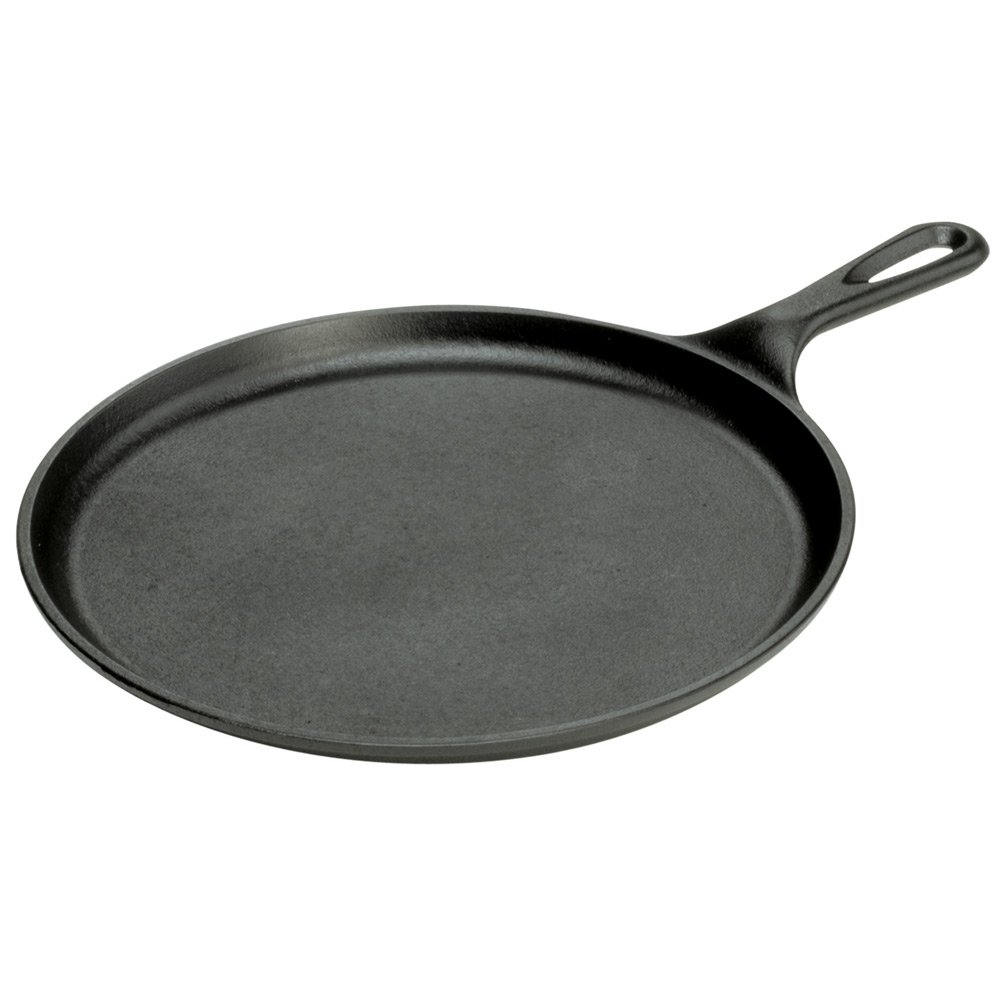 Lodge L9OG3 10.5 Inch Pre-Seasoned Cast Iron Griddle Pan - 3 Pack for Stovetop, Grill & Oven Use - Perfect for Pancakes, Steaks & Outdoor Cooking