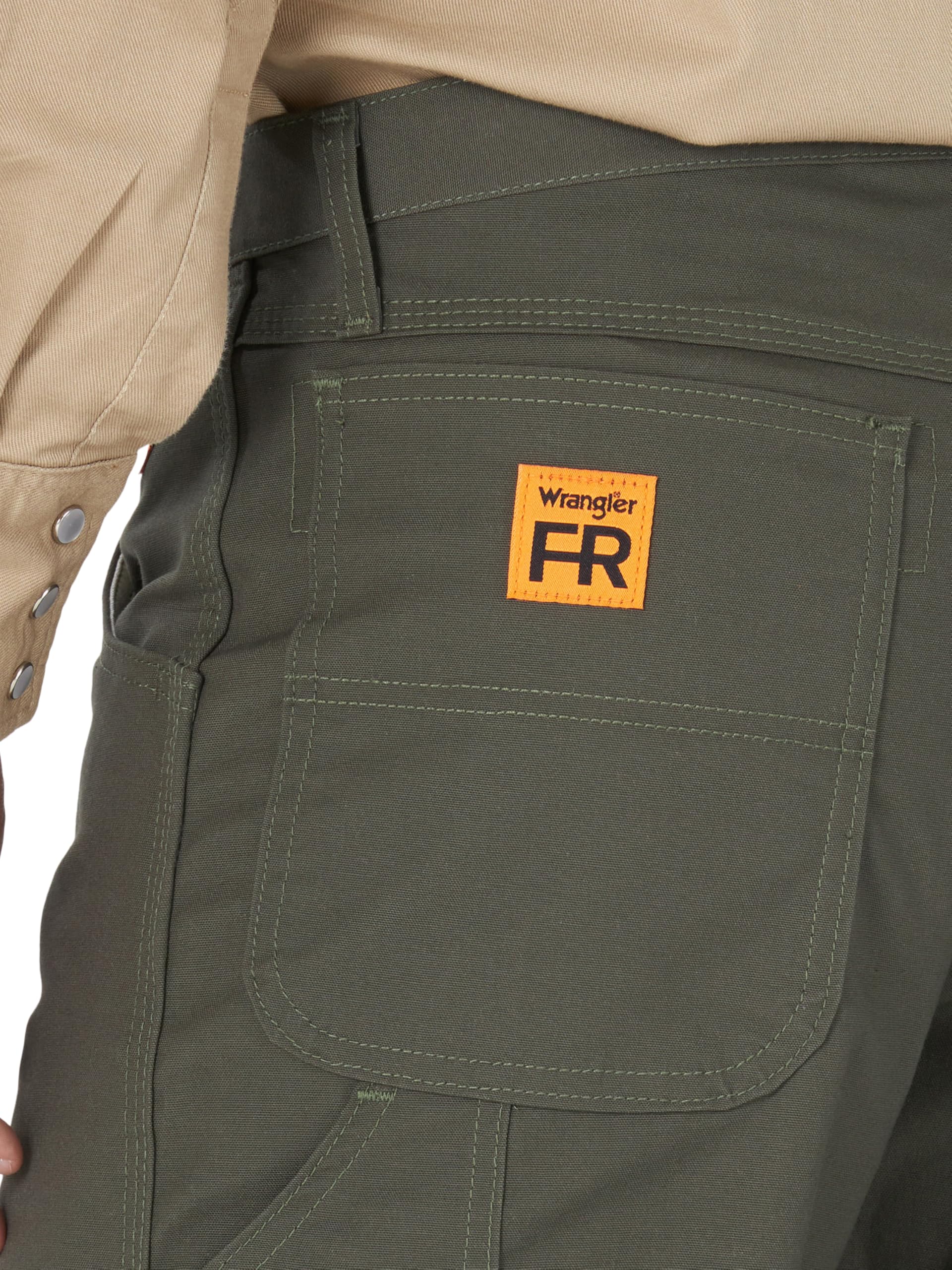 Wrangler Men's Flame Resistant Carpenter Work Pants - Durable & Comfortable for Construction, Welding & Industrial Jobs