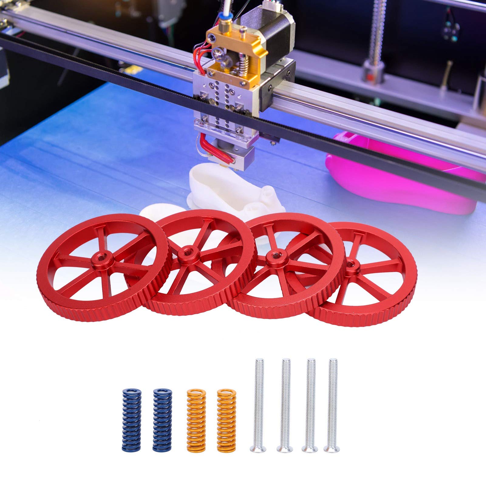 3D Printer Leveling Kit for CR-10S Pro, CR-10 Mini, CR-10S & CR-10 Plus – Durable, Wear-Resistant Bed Leveling Accessories | Perfect for 3D Printing Enthusiasts & DIY Projects