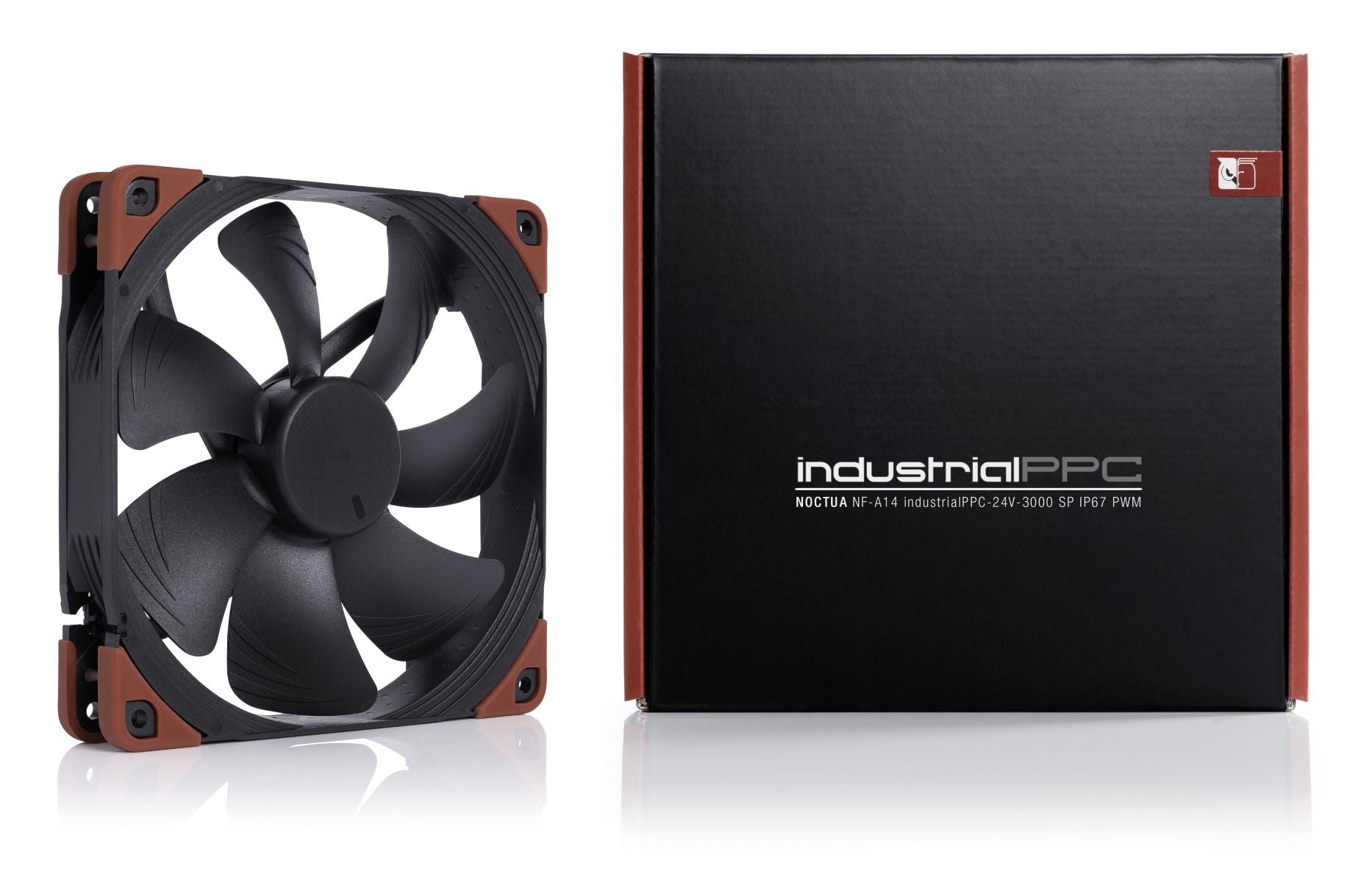 Noctua NF-A14 iPPC 3000 PWM IP67 140mm High-Performance Fan - 24V, 3000RPM, Waterproof - Perfect for PC Cooling, Industrial Applications, and Server Rooms