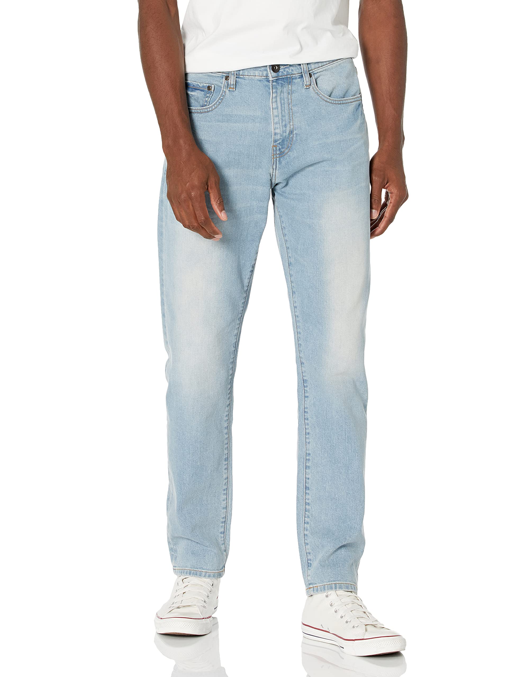 Amazon Essentials Men's Athletic-Fit Stretch Denim Jeans - Comfortable Slim Fit for Active Lifestyle | Casual Wear, Work & Outdoor Activities